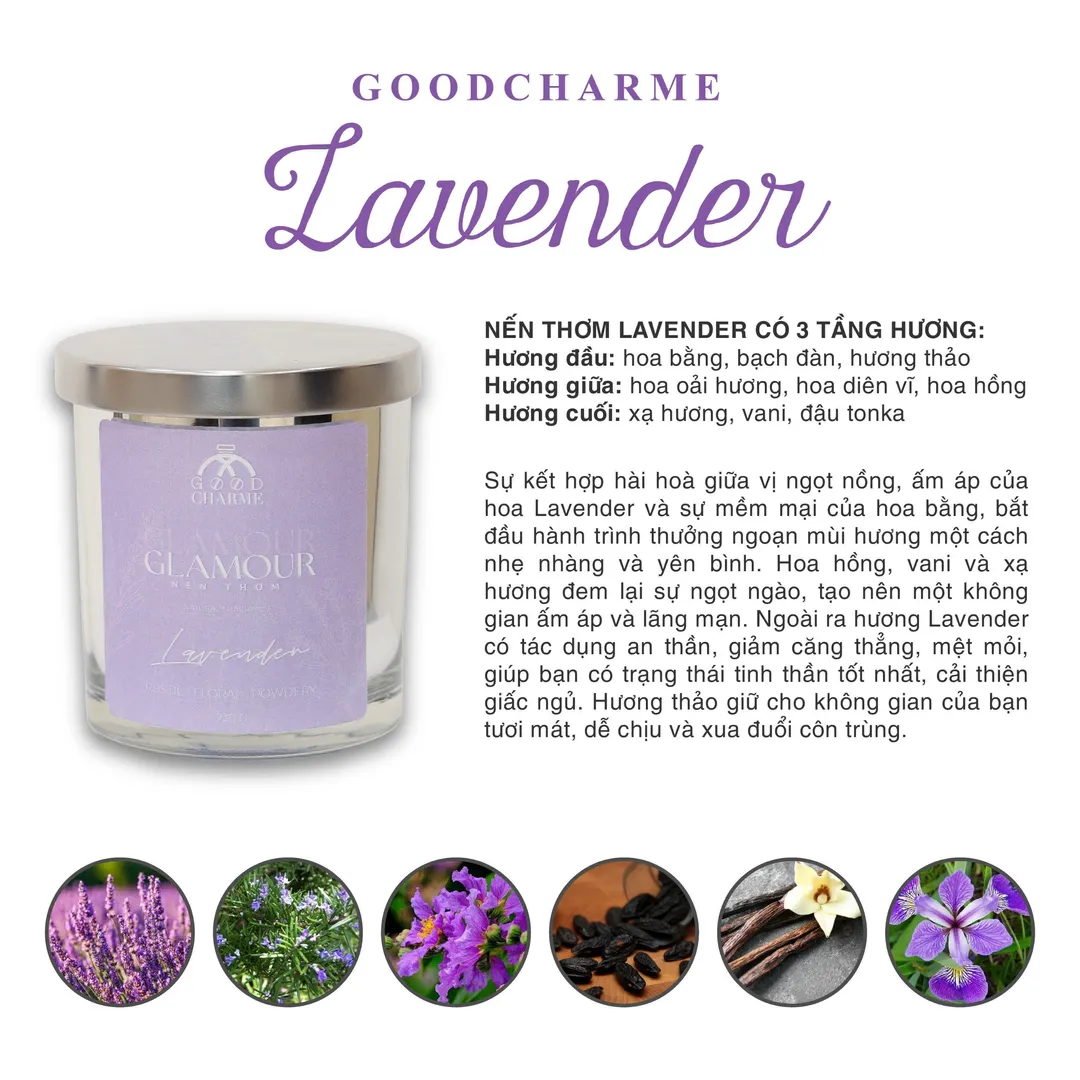 Nến thơm Lavender 