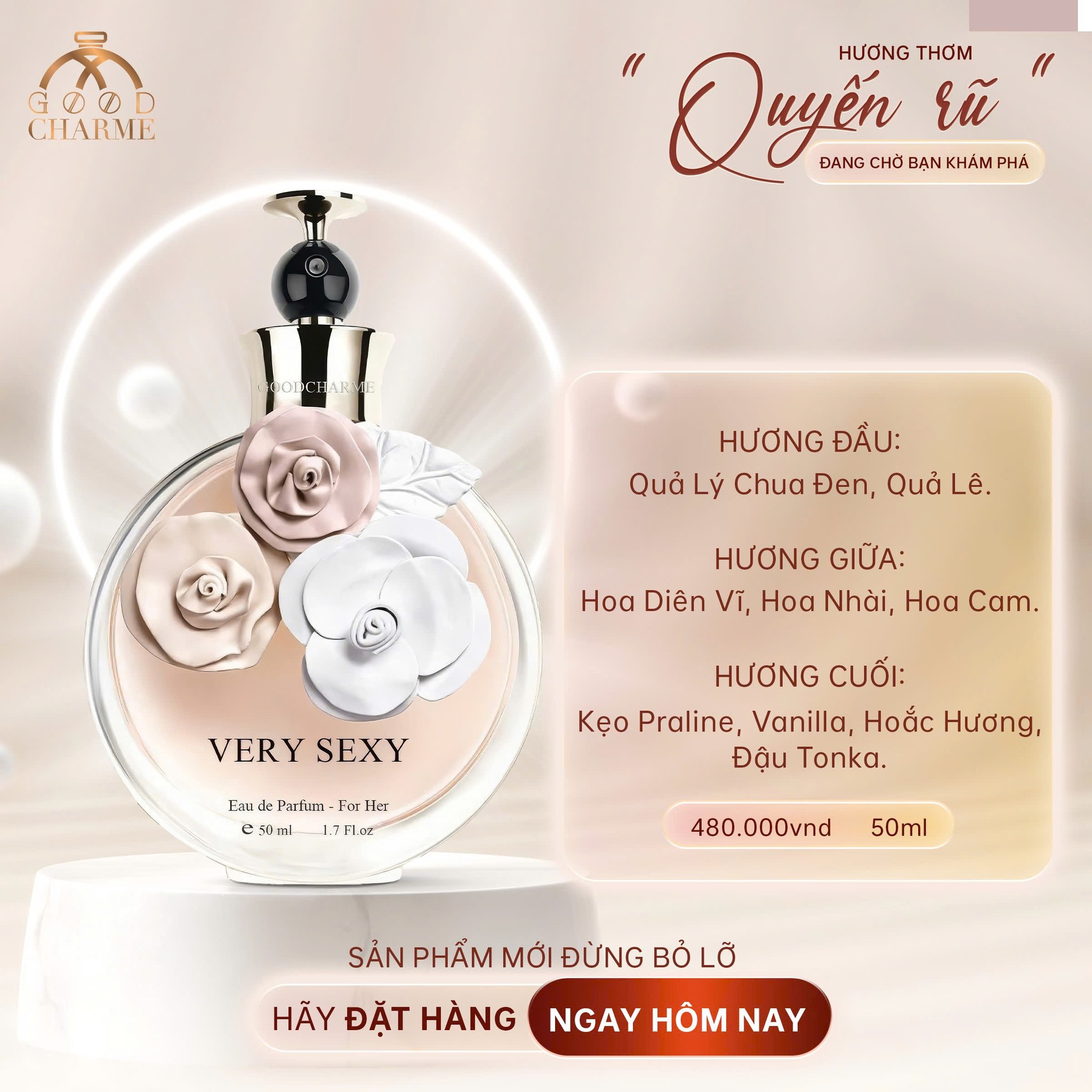 Nước hoa nữ Good Charme Very Sexy 50ml