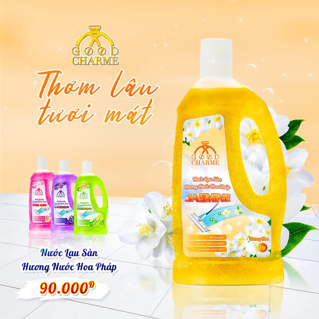  Nước Lau Sàn Hương Nước Hoa Pháp Jasmin GoodCharme 1000ml