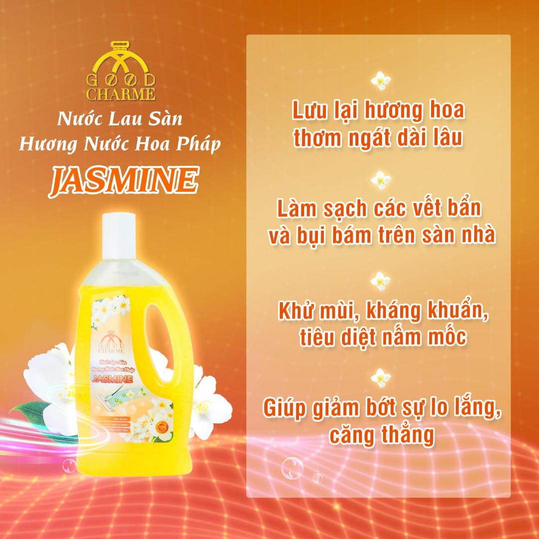  Nước Lau Sàn Hương Nước Hoa Pháp Jasmin GoodCharme 1000ml