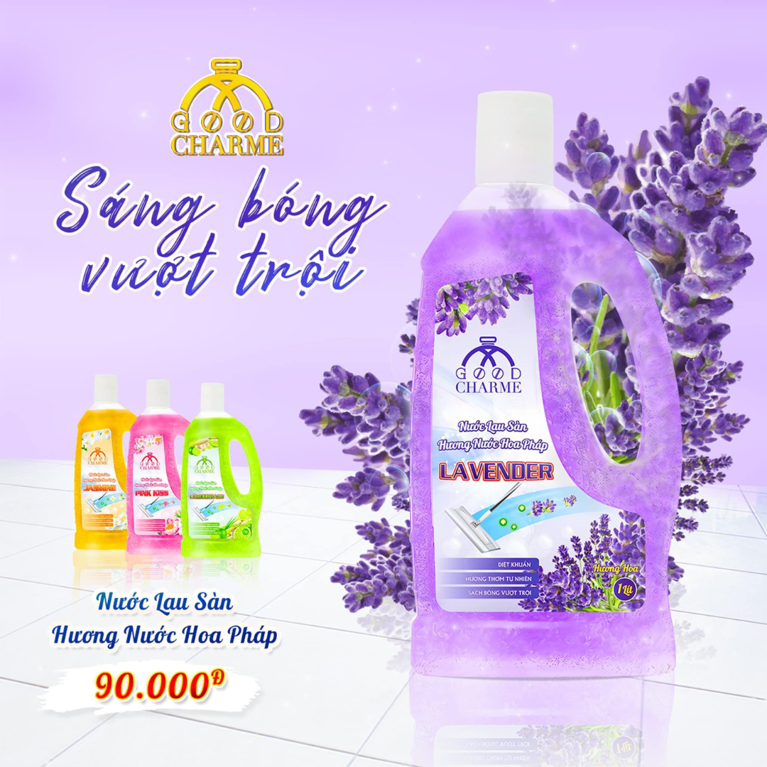 Nước Lau Sàn Hương Nước Hoa Lavender GoodCharme 1000ml