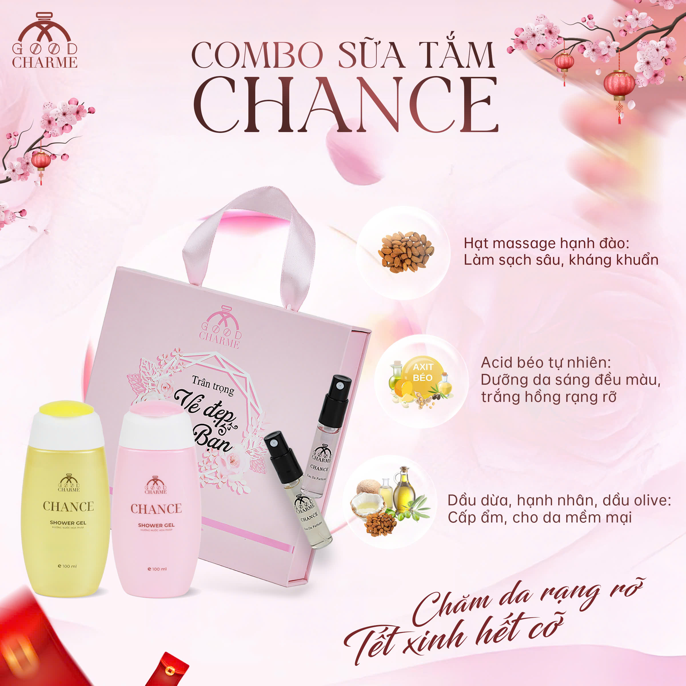 Combo Sữa Tắm Chance